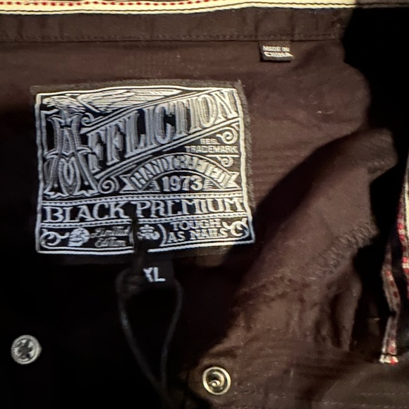 NWT Affliction button down - black XL - Picture 3 of 3